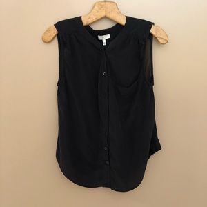 Joie 100% Silk Black Top